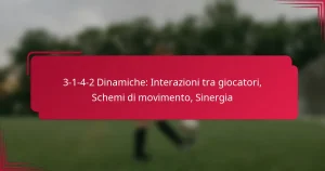 Read more about the article 3-1-4-2 Dinamiche: Interazioni tra giocatori, Schemi di movimento, Sinergia
