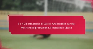 Read more about the article 3-1-4-2 Formazione di Calcio: Analisi della partita, Metriche di prestazione, Flessibilità tattica