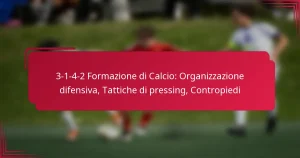 Read more about the article 3-1-4-2 Formazione di Calcio: Organizzazione difensiva, Tattiche di pressing, Contropiedi
