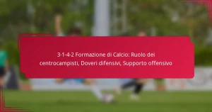 Read more about the article 3-1-4-2 Formazione di Calcio: Ruolo dei centrocampisti, Doveri difensivi, Supporto offensivo