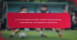 Read more about the article 3-1-4-2 Formazione di Calcio: Tattiche di alta pressione, Linea difensiva, Coinvolgimento del portiere