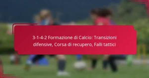 Read more about the article 3-1-4-2 Formazione di Calcio: Transizioni difensive, Corsa di recupero, Falli tattici