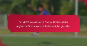 Read more about the article 3-1-4-2 Formazione di Calcio: Utilizzo della larghezza, Sovraccarichi, Rotazioni dei giocatori