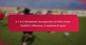 Read more about the article 3-1-4-2 Variazione: Incorporare un falso nove, Fluidità offensiva, Creazione di spazi