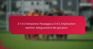 Read more about the article 3-1-4-2 Variazione: Passaggio a 3-4-3, Implicazioni tattiche, Adeguamenti dei giocatori
