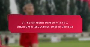 Read more about the article 3-1-4-2 Variazione: Transizione a 3-5-2, dinamiche di centrocampo, solidità difensiva