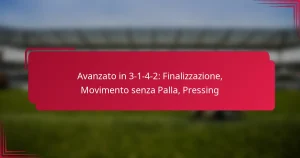 Read more about the article Avanzato in 3-1-4-2: Finalizzazione, Movimento senza Palla, Pressing