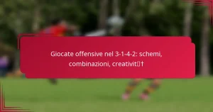 Read more about the article Giocate offensive nel 3-1-4-2: schemi, combinazioni, creatività