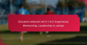 Read more about the article Giocatori veterani nel 3-1-4-2: Esperienza, Mentorship, Leadership in campo