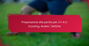 Read more about the article Preparazione alla partita per 3-1-4-2: Scouting, Analisi, Tattiche